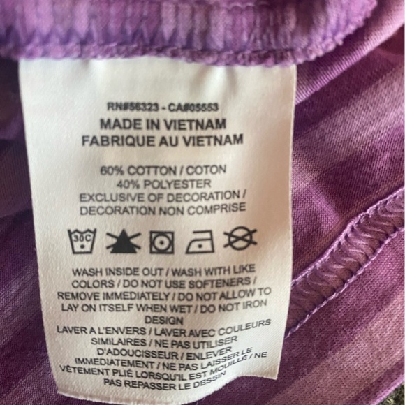 Nike Dri Fit Purple Striped With Collar Polo Style Shirt Size Large - Picture 8 of 8